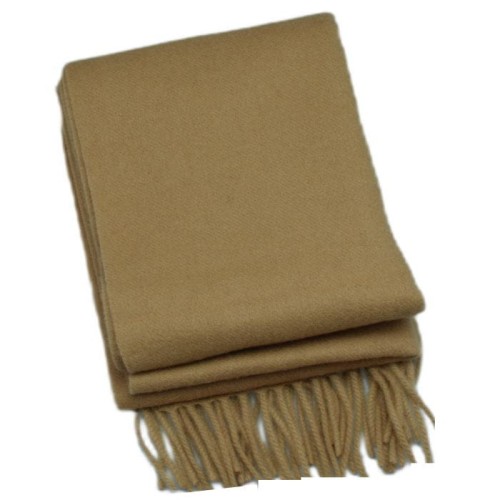 Szal wełniany camel