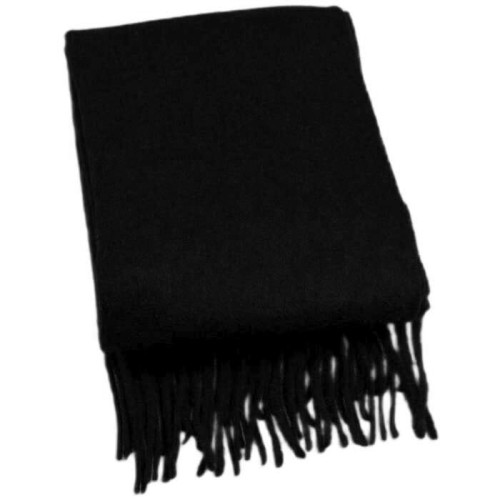 Szal wełniany czarny