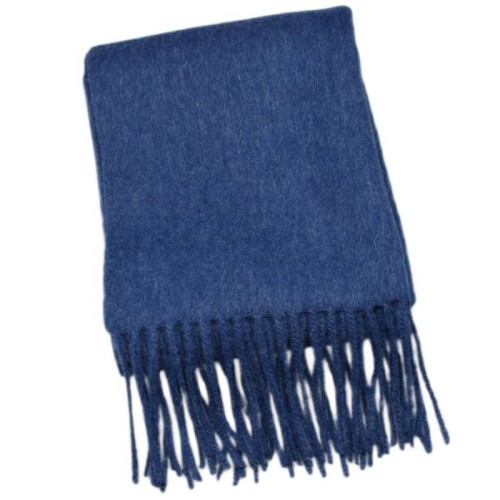 Szal welniany niebieski