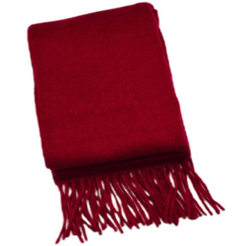 Elegancki szal welniany czerwony
