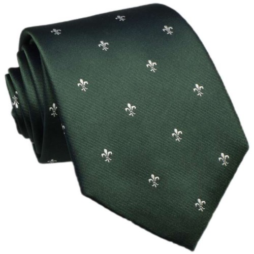 Fleur de lis Tie 100% Silk (green) Republic of Ties