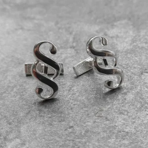 Spinki do mankietów srebrny paragraf