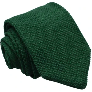 Krawat knit jednolity zielony
